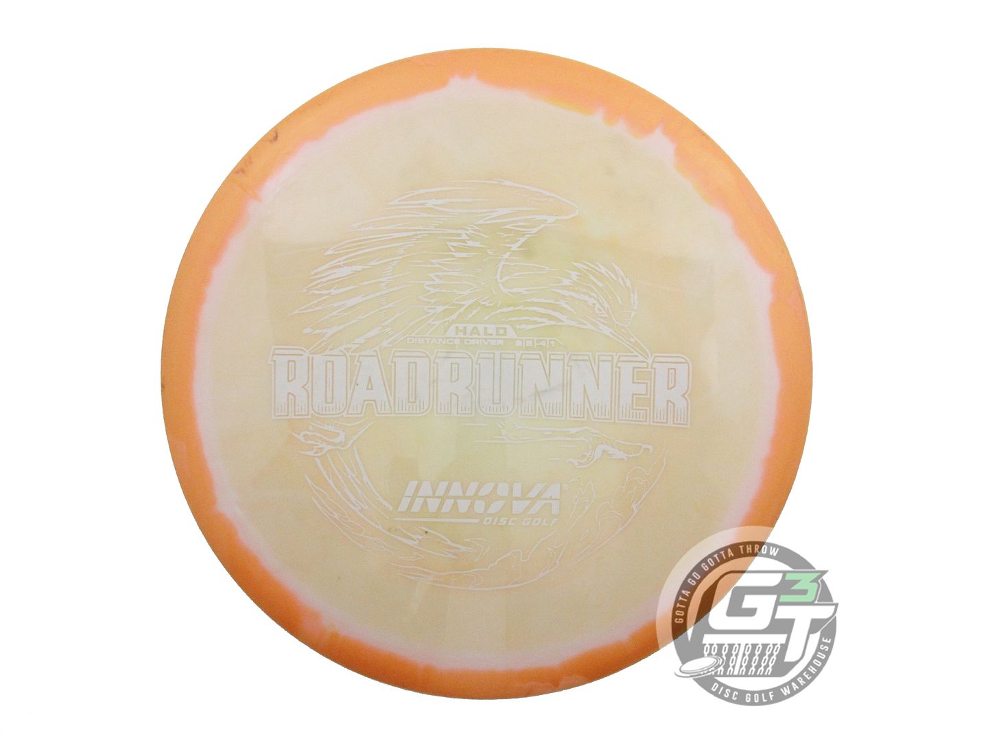 USED Innova Halo Star Roadrunner 171g Orange-White Distance Driver Golf Disc