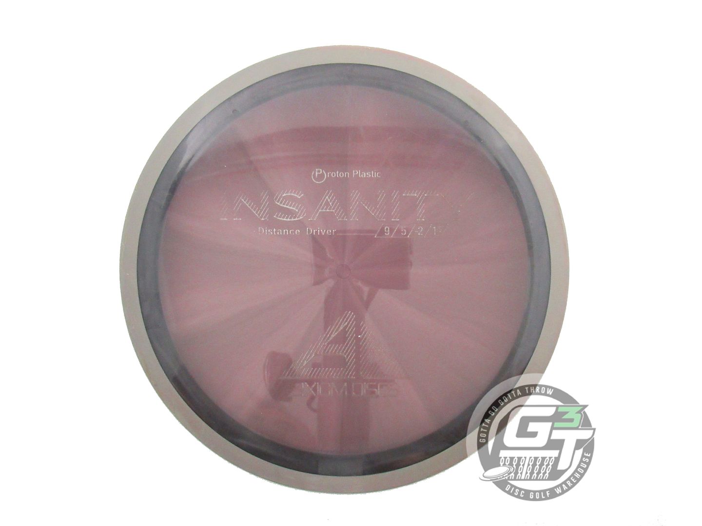 USED Axiom Discs Proton Insanity 167g Purple Gray Rim Distance Driver Golf Disc