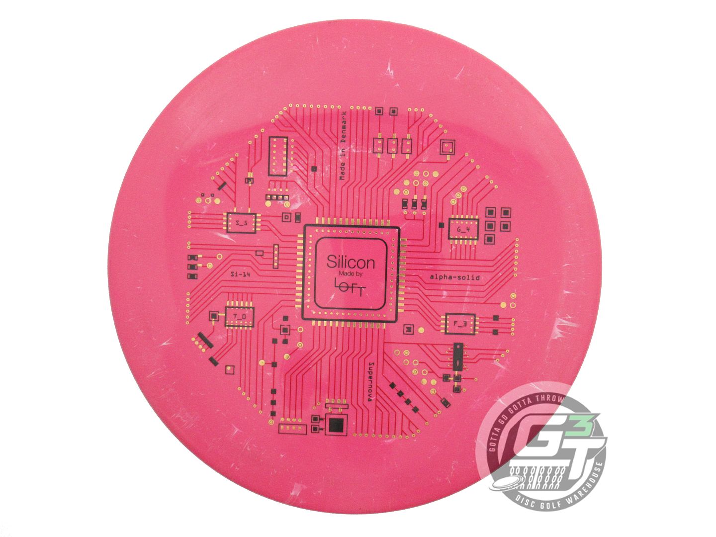 USED Loft Discs TRIPLE Supernova Alpha Solid Silicon 180g Pink Midrange Disc