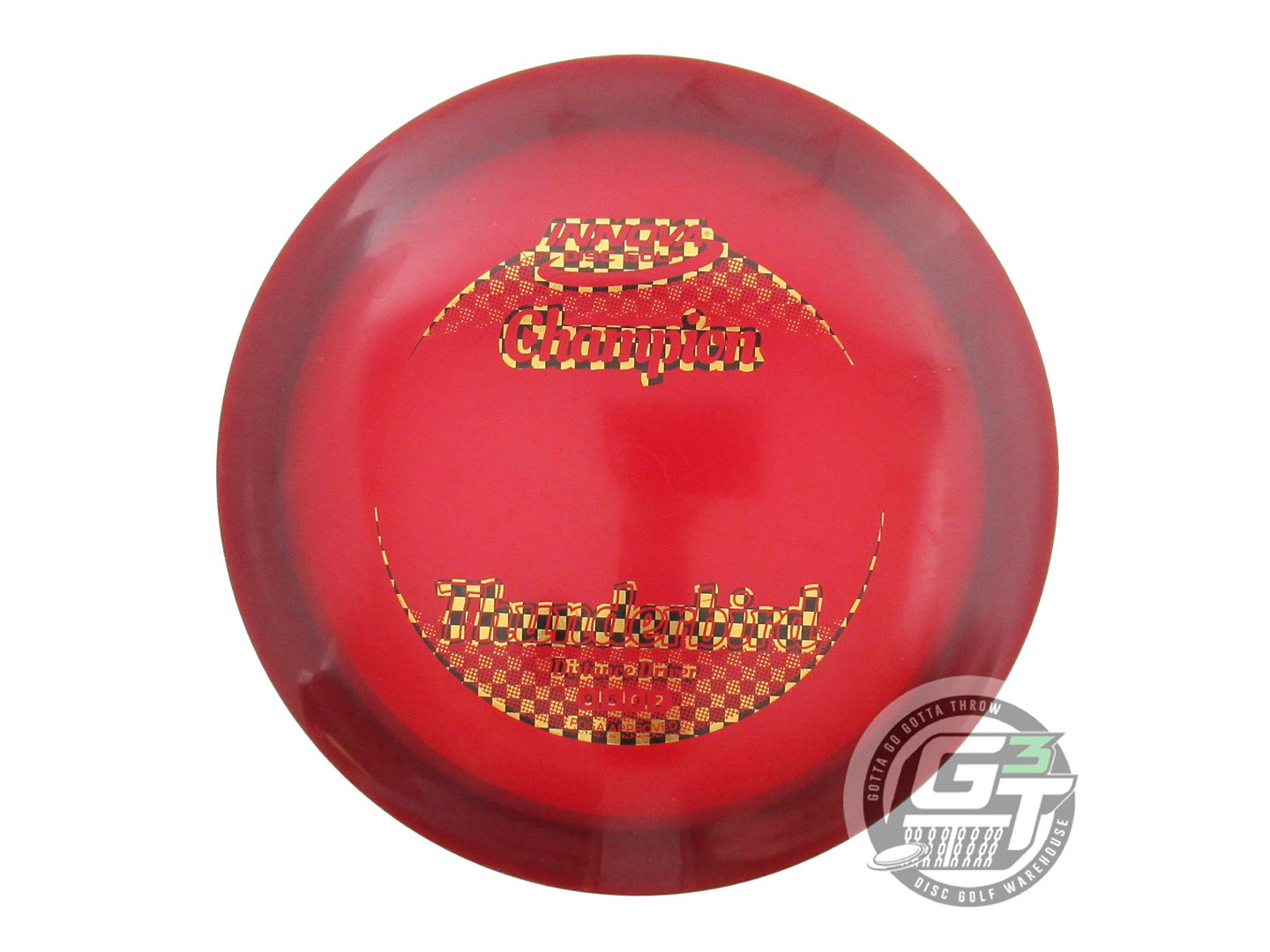 USED Innova Champion Thunderbird 172g Red Checker Foil Distance Driver Golf Disc