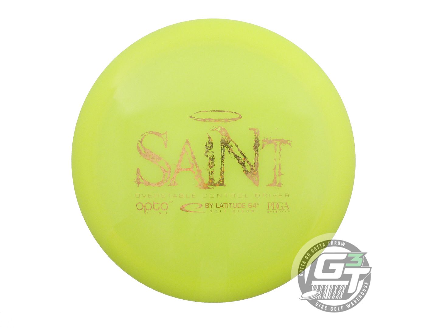 NOS Latitude 64 Opto Saint 172g Yellow Gold Star PFN Fairway Driver Golf Disc