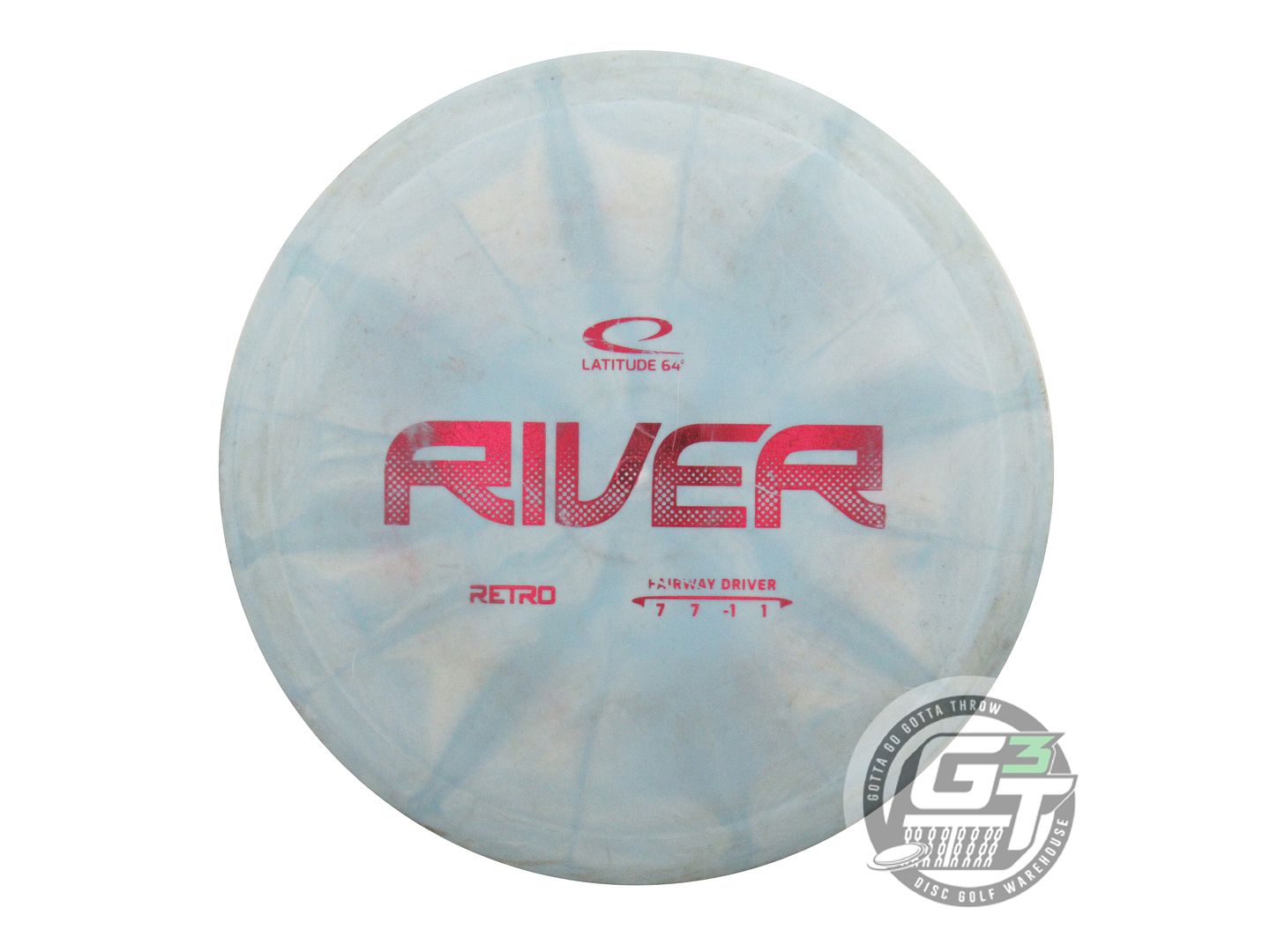 USED Latitude 64 Retro Burst River 173g Teal Red Foil Fairway Driver Golf Disc