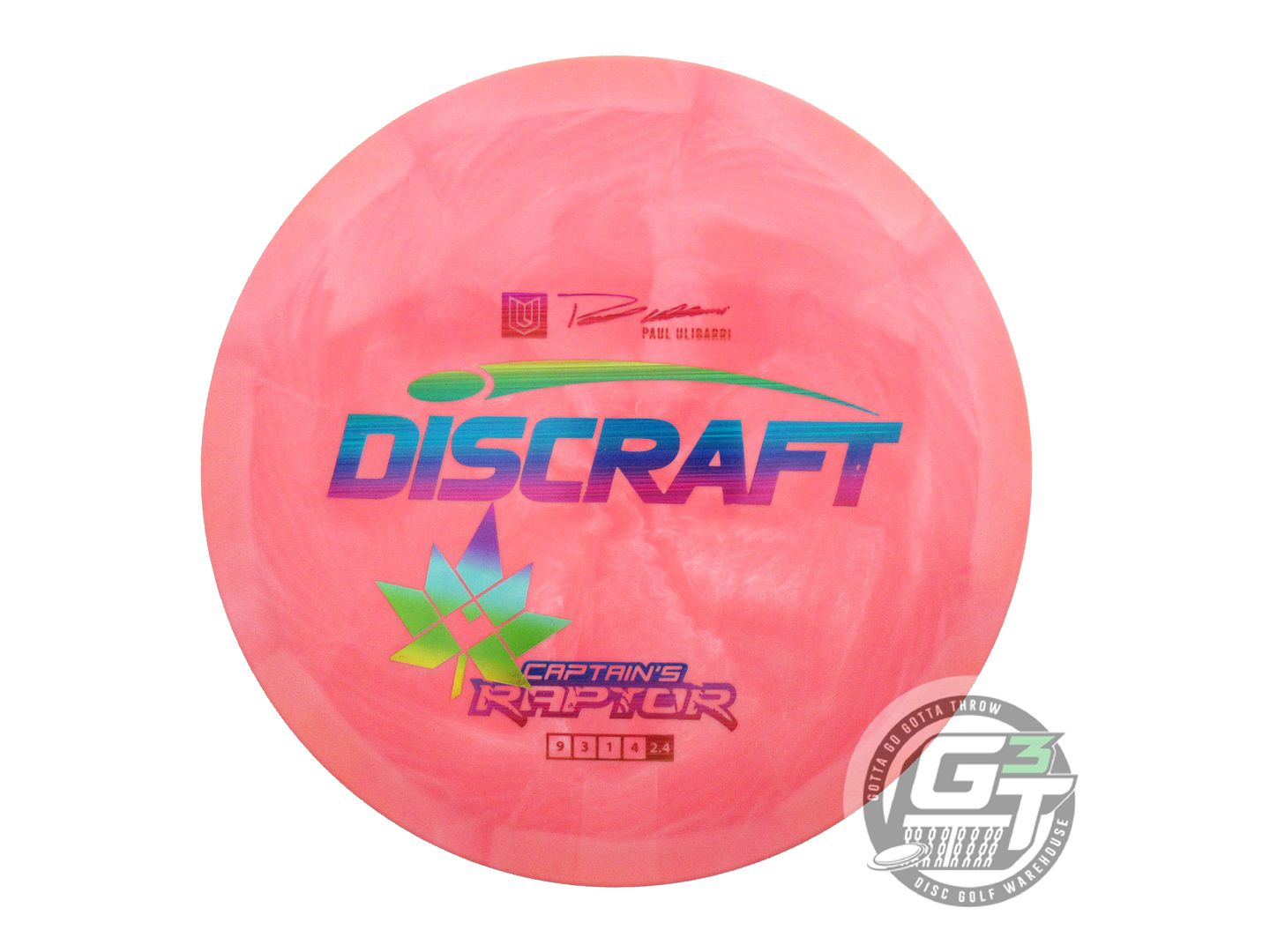 NOS Discraft Special Blend ESP Captain's Raptor 173g Pink Driver Golf Disc