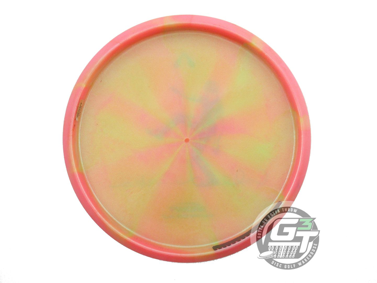 USED Discraft [LEIVISKA] Swirl ColorShift Z Zone 177g Pink-Lime Putter Golf Disc
