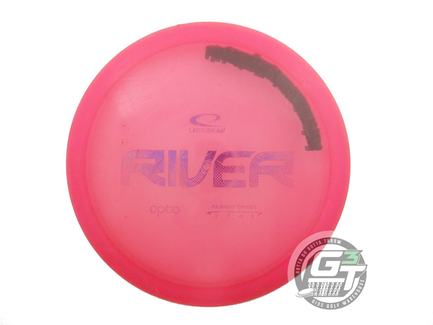USED Latitude 64 Opto River 173g Pink Purple Foil Fairway Driver Golf Disc