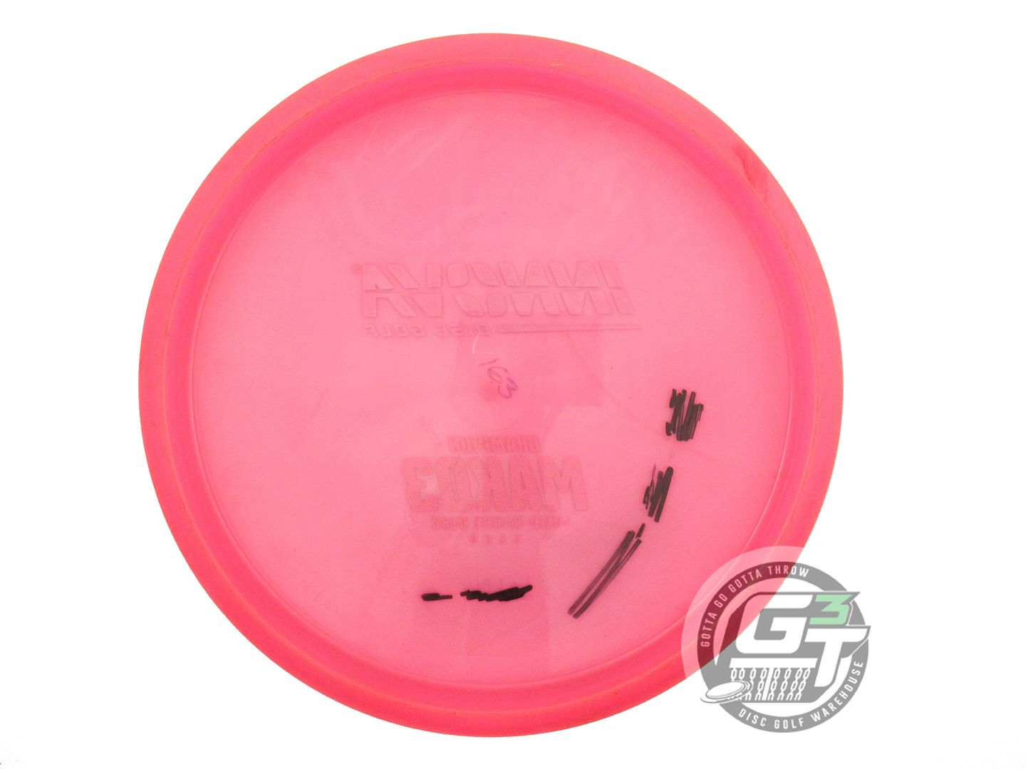USED Innova Champion Mako3 164g Pink Blue & Silver Holo Foil Midrange Golf Disc