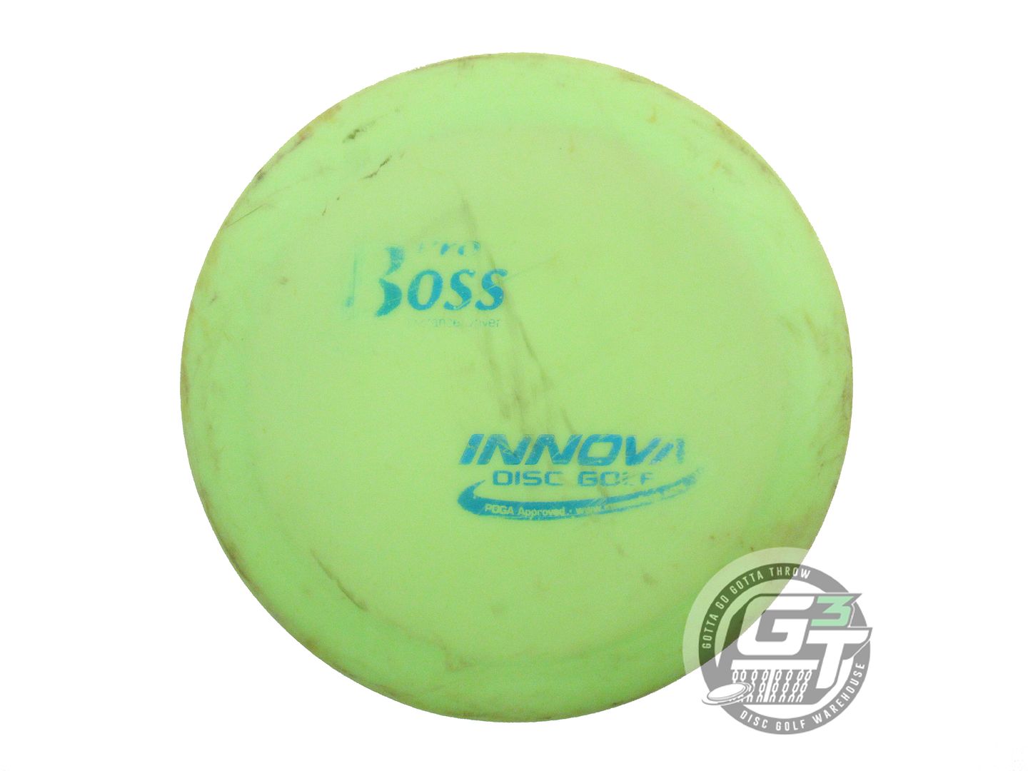 USED Innova Pro Boss 175g Lime Blue Foil Distance Driver Golf Disc