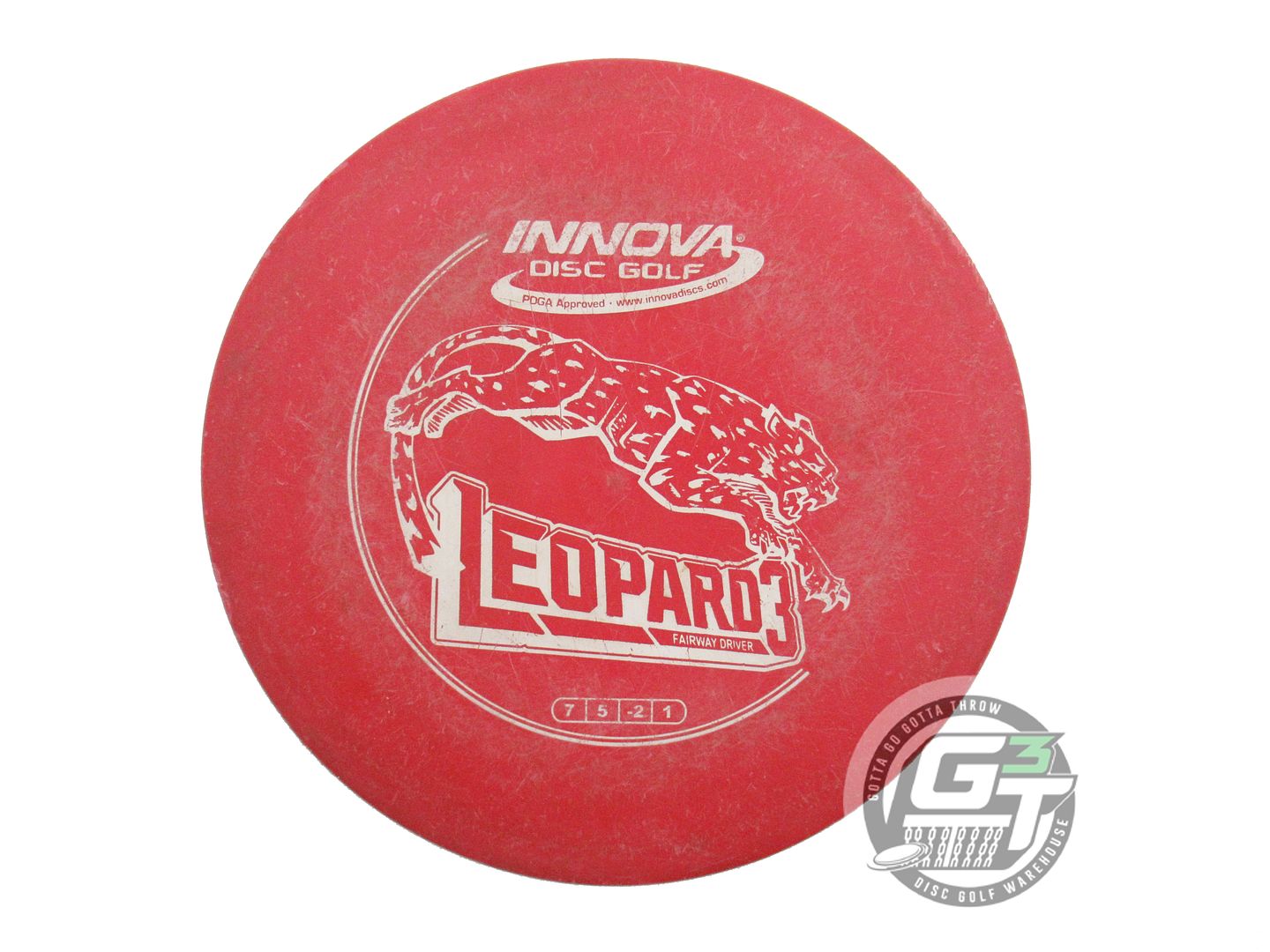 USED Innova DX Leopard3 173g Red White Stamp Fairway Driver Golf Disc