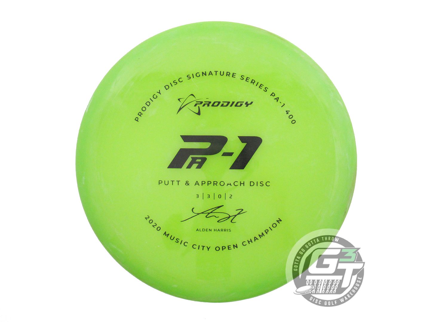 USED Prodigy Discs 400 PA1 172g Green Black Stamp CHALKY Putter Golf Disc