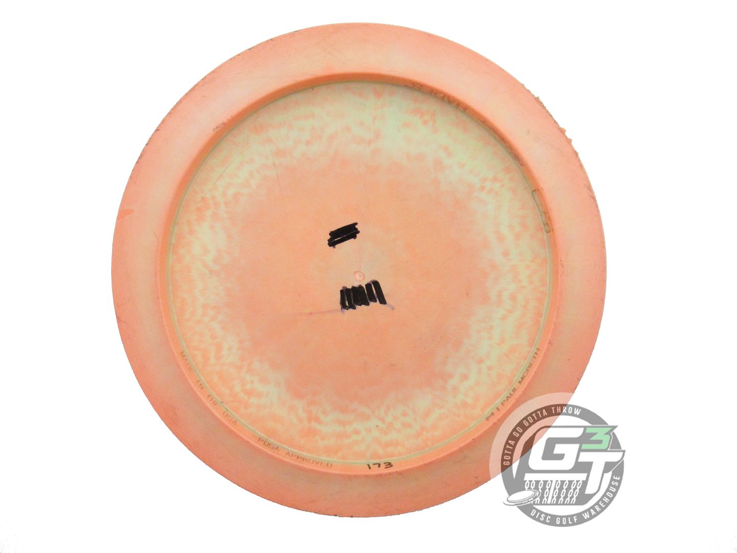USED Discraft [McBETH] ESP Hades 173g Coral-Yellow Silver Foil Driver Golf Disc