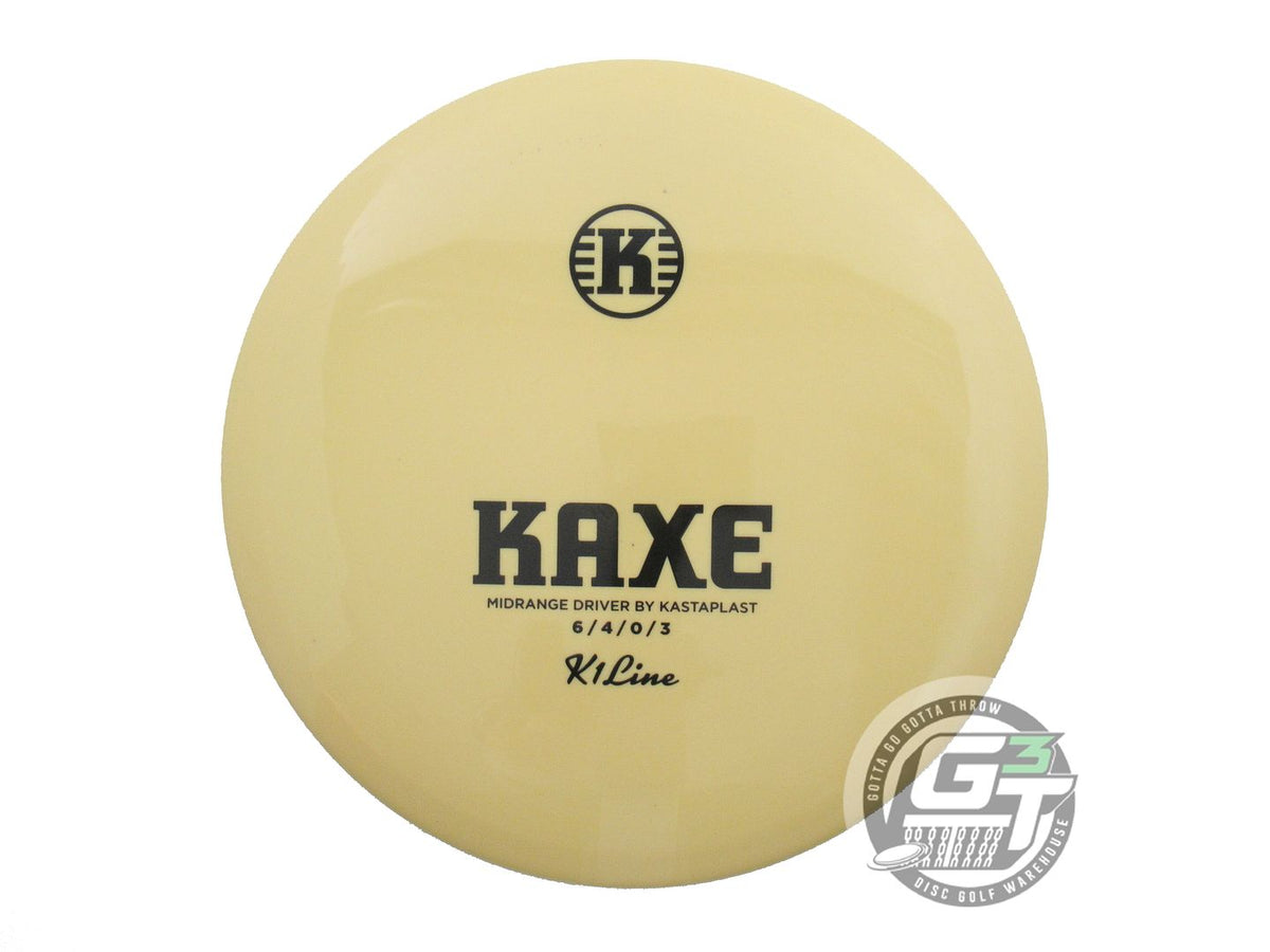 USED Kastaplast K1 Kaxe 174g Yellow Black Stamp Midrange Golf Disc ...