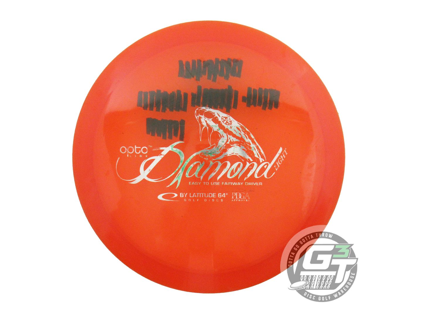 USED Latitude 64 Opto Diamond 148g Orange Silver Foil Fairway Driver Golf Disc
