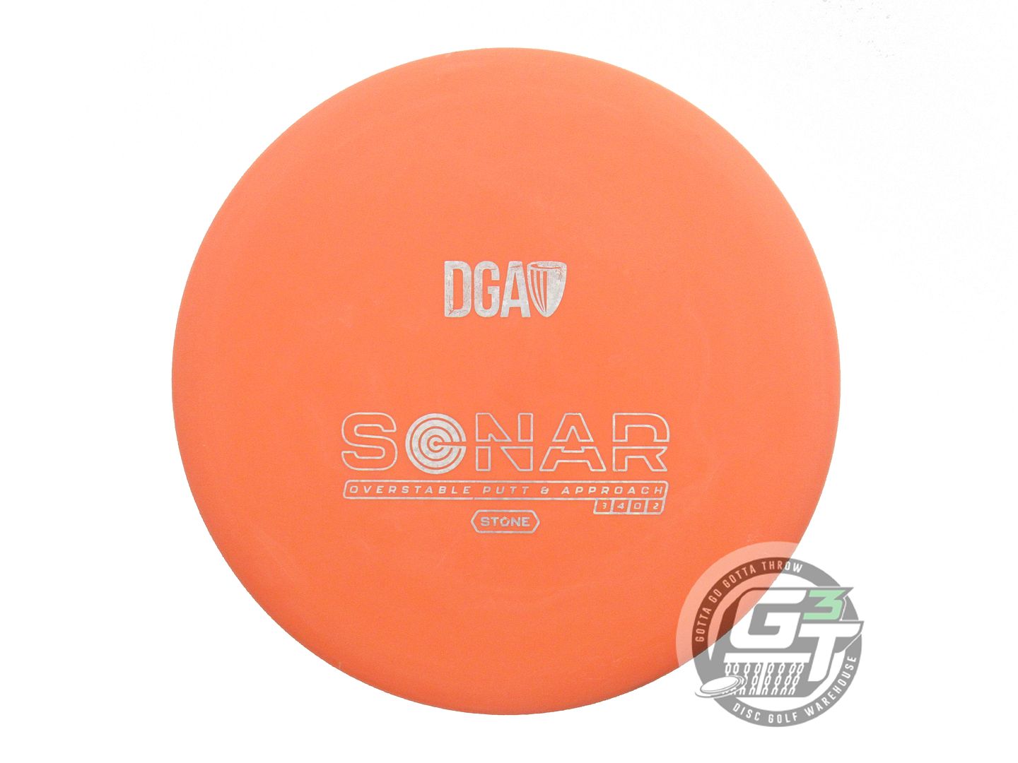 USED DGA Stone Line Sonar 176g Orange Holo Star Foil Midrange Golf Disc