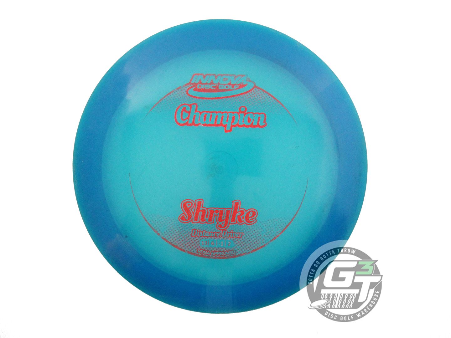 USED Innova Champion Shryke 168g Blue Red Glitter Foil Distance Driver Golf Disc