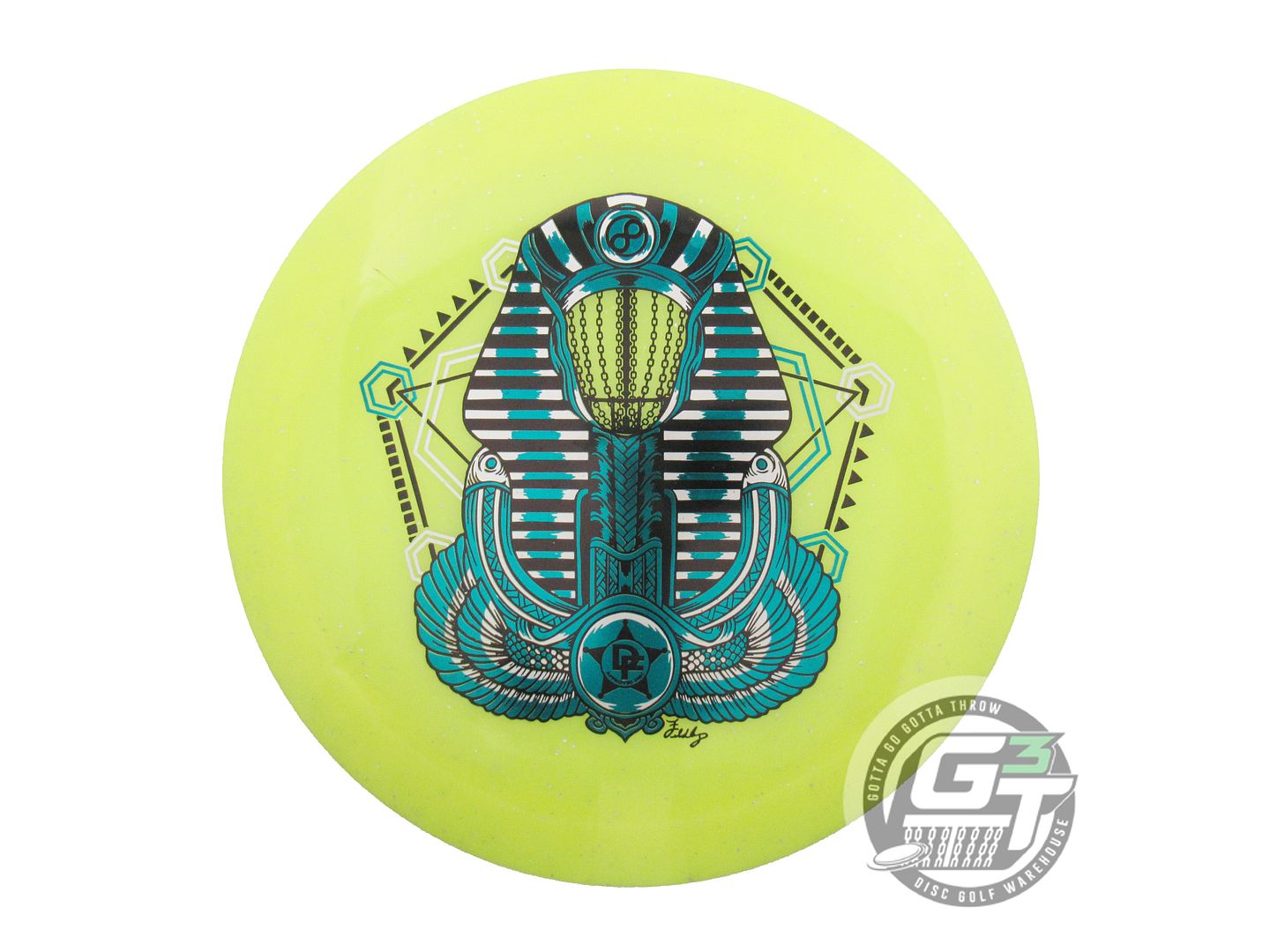USED Infinite [FELDBERG] MF Glow C-Blend Pharaoh 175g Yellow Driver Golf Disc
