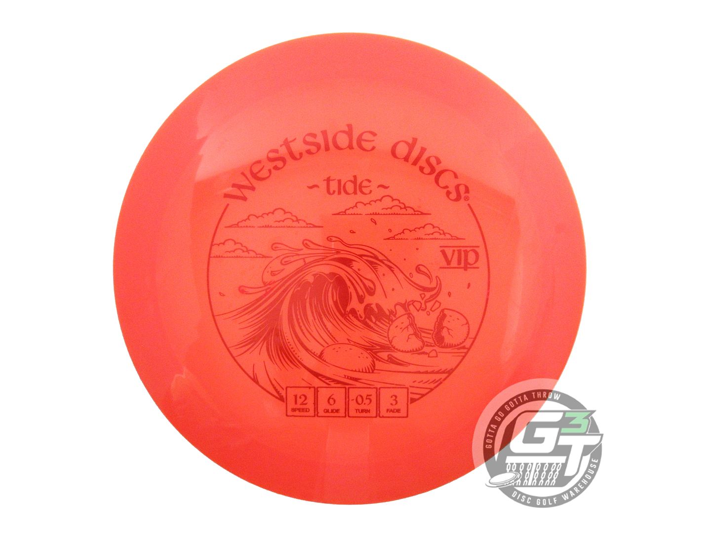 USED Westside Discs VIP Tide 173g Orange Red Foil Distance Driver Golf Disc