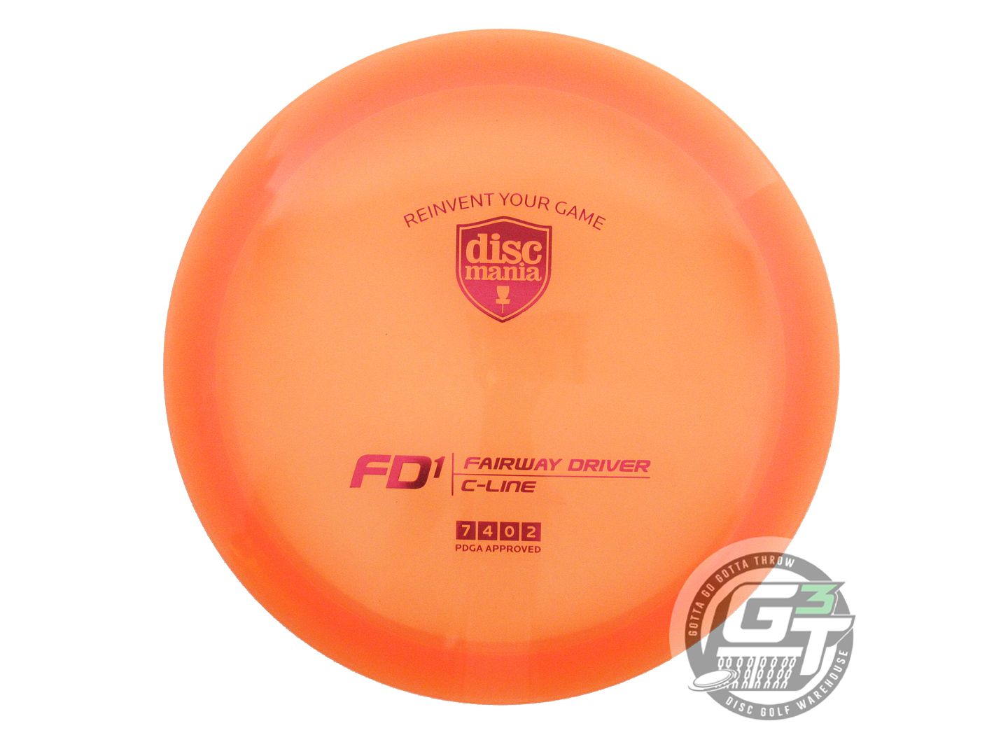 NOS DiscMania C-Line FD1 174g Orange Red Foil Fairway Driver Golf Disc