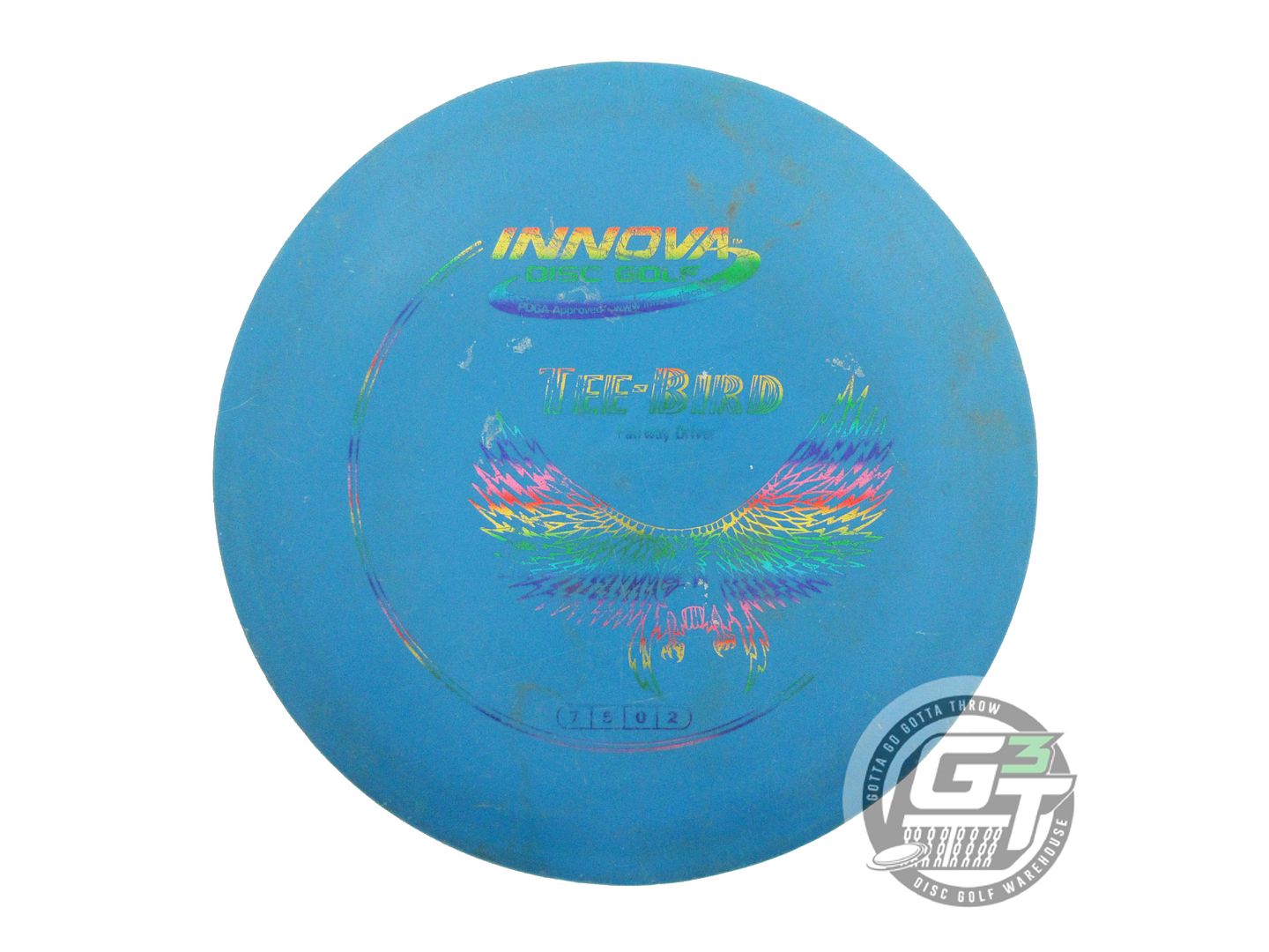 USED Innova DX Teebird 162g Blue Rainbow Foil Fairway Driver Golf Disc