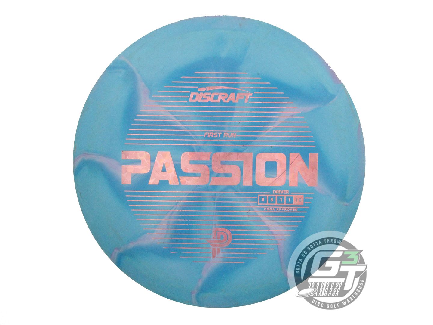 USED Discraft [PIERCE] ESP Passion 174g Teal Pink Flower Foil Driver Golf Disc