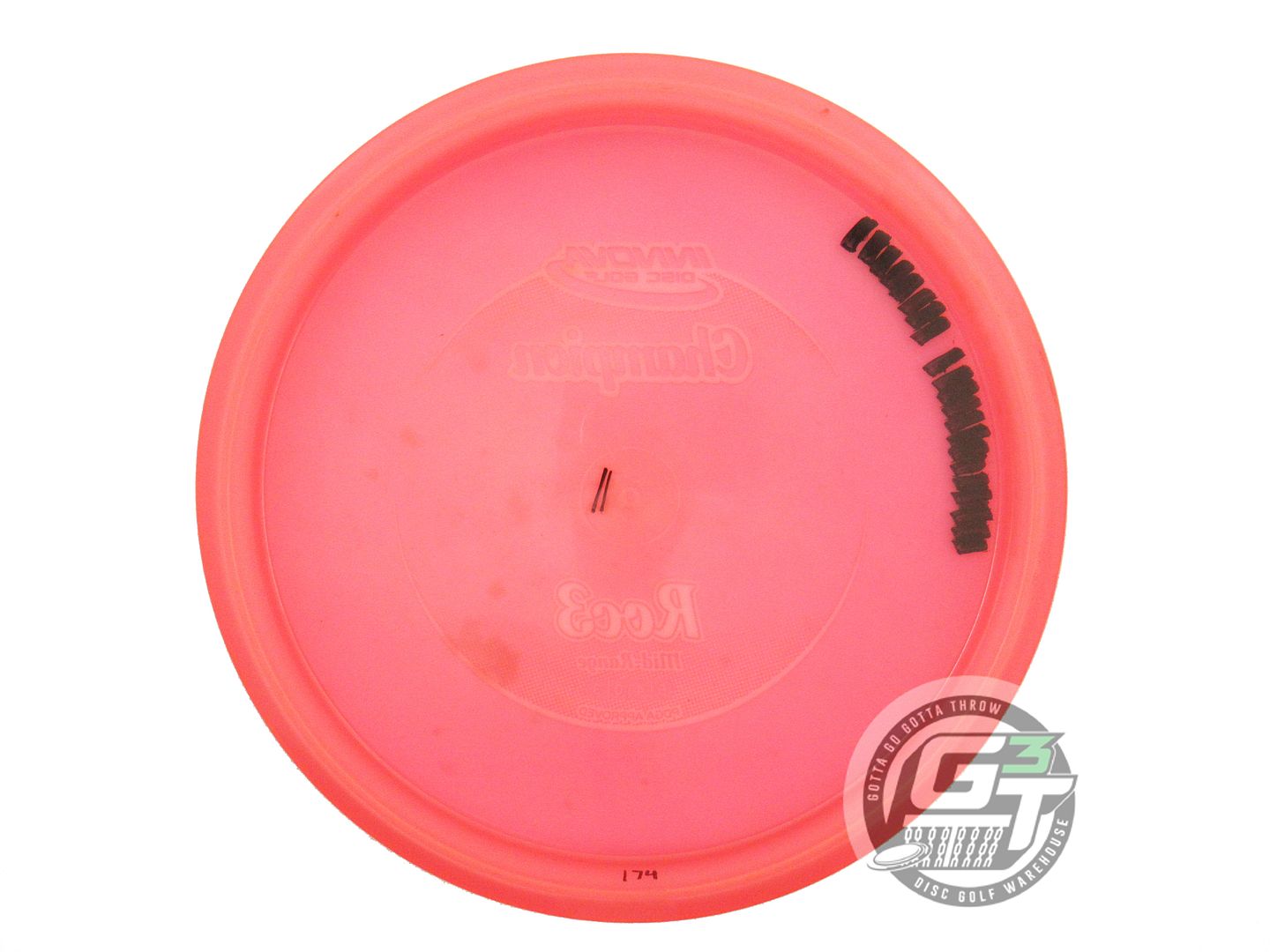 USED Innova Champion Roc3 174g Pink White Stamp Midrange Golf Disc