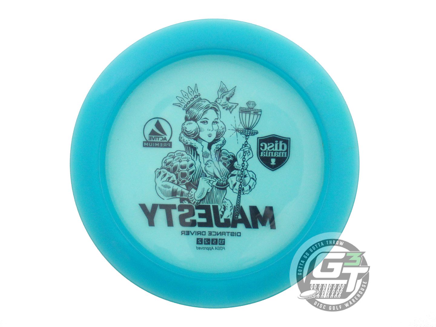 USED DiscMania Active Premium Majesty 176g Teal Black Stamp Distance Driver Disc