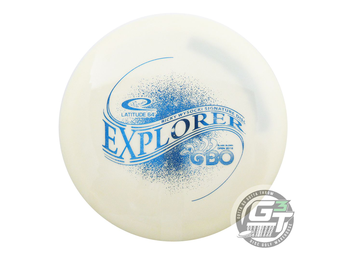 USED Latitude 64 [GBO] Gold Explorer 175g White Blue Foil Distance Driver Disc