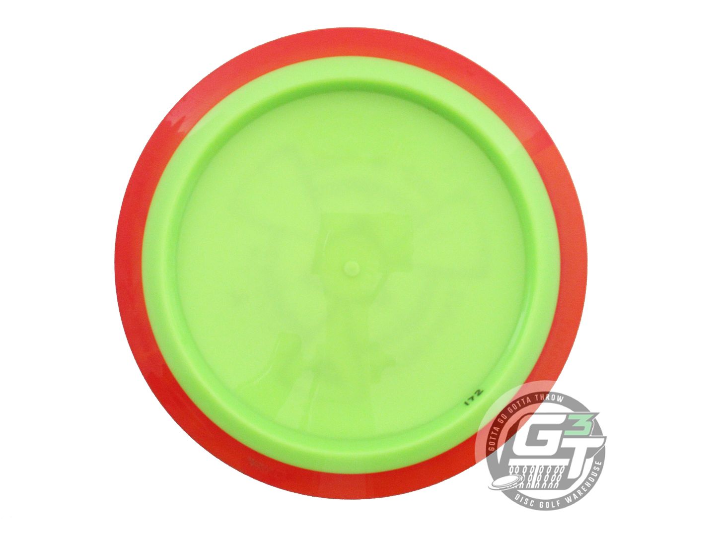 USED Axiom Discs Neutron Tantrum 172g Lime Red Rim Distance Driver Golf Disc