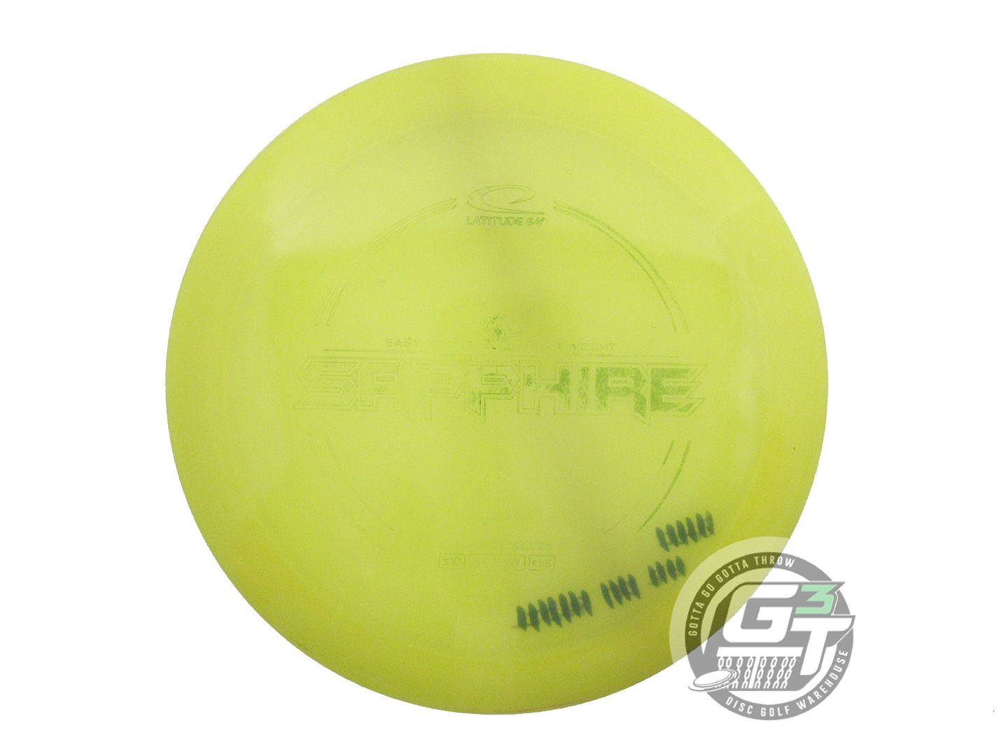 USED Latitude 64 Opto Sapphire 159g Yellow Wiped Stamp Distance Driver Golf Disc