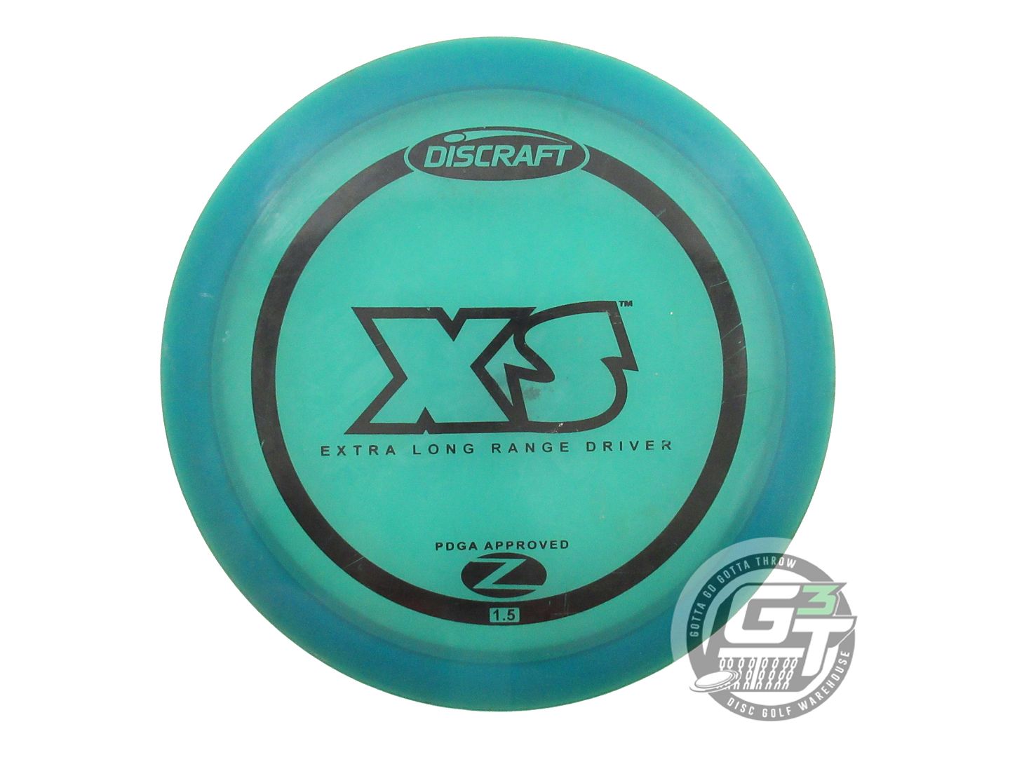 USED Discraft Z XS 170g Teal Black Stamp PFN Distance Driver Golf Disc