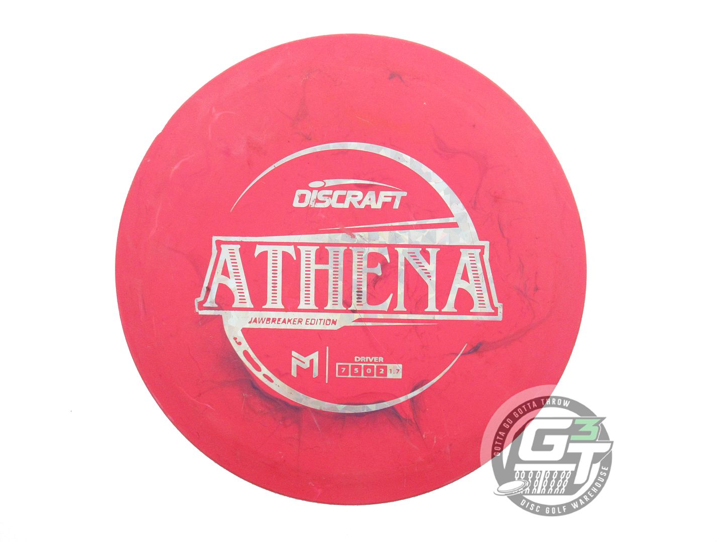 USED Discraft [McBETH] Jawbreaker Athena 170g Pink Silver Shatter Driver Disc