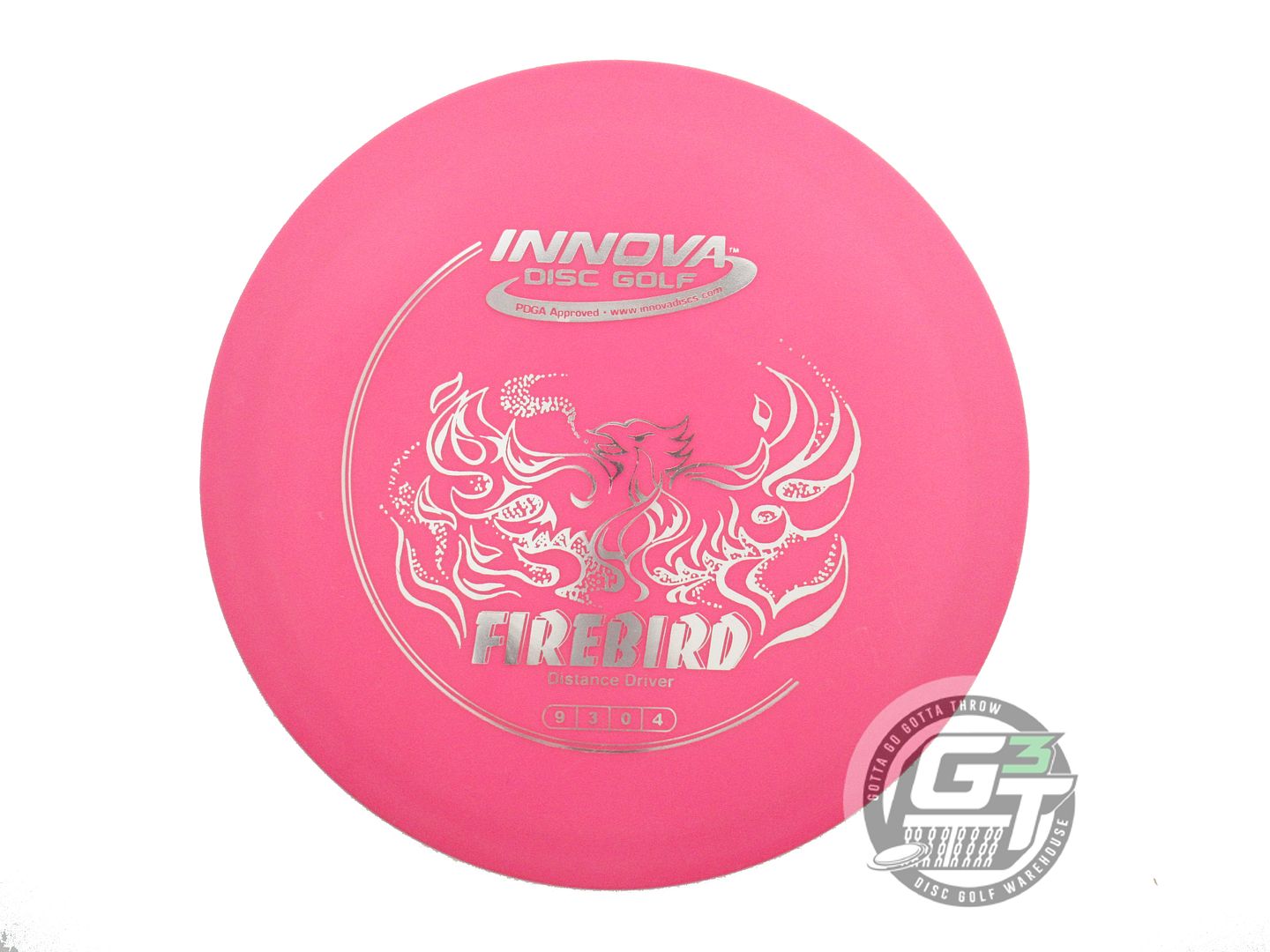 USED Innova DX Firebird 175g Pink Silver Foil Distance Driver Golf Disc