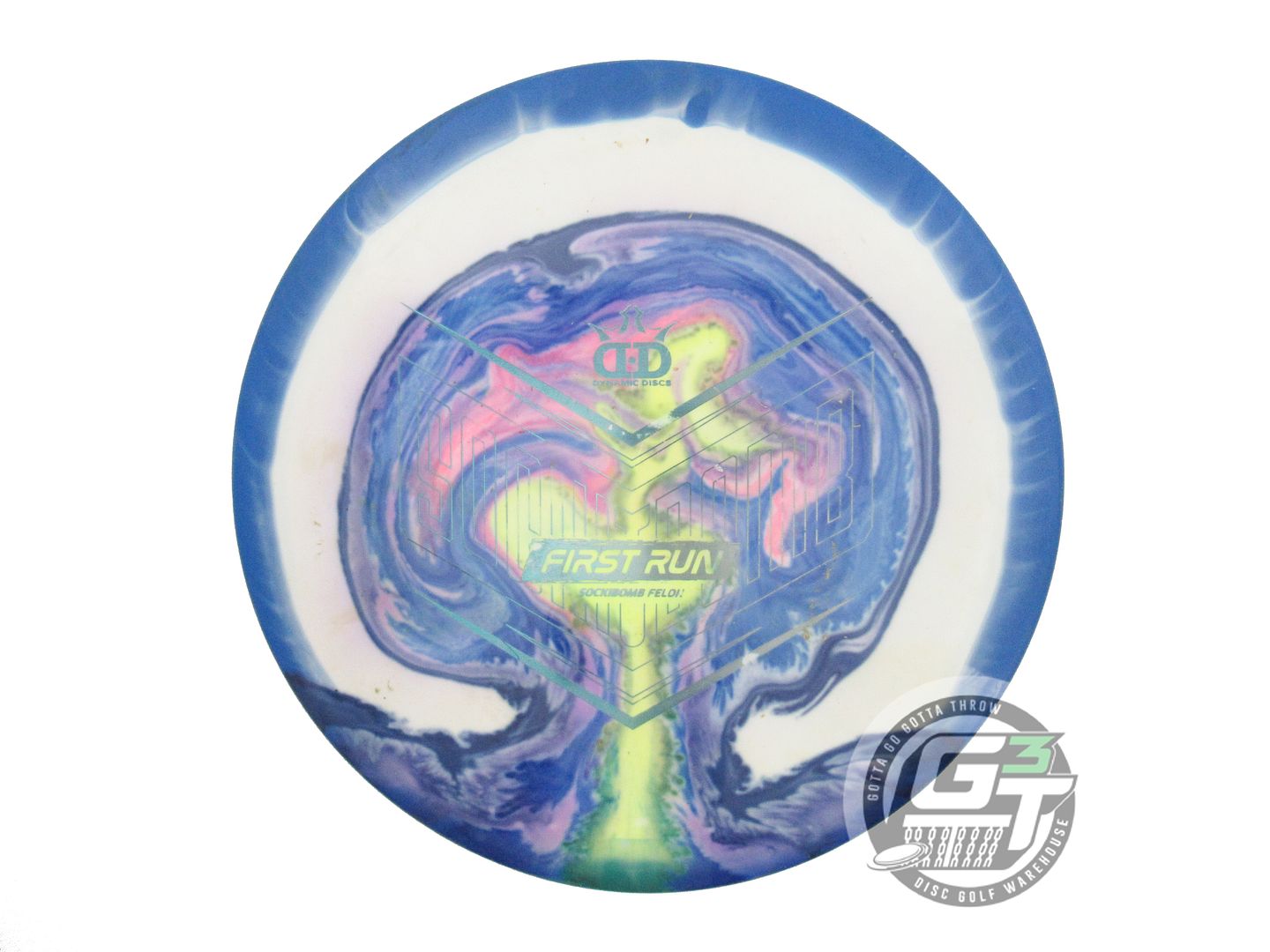 USED Dynamic Discs [WYSOCKI] Fuzion Orbit Felon 173g Blue-White Driver Golf Disc