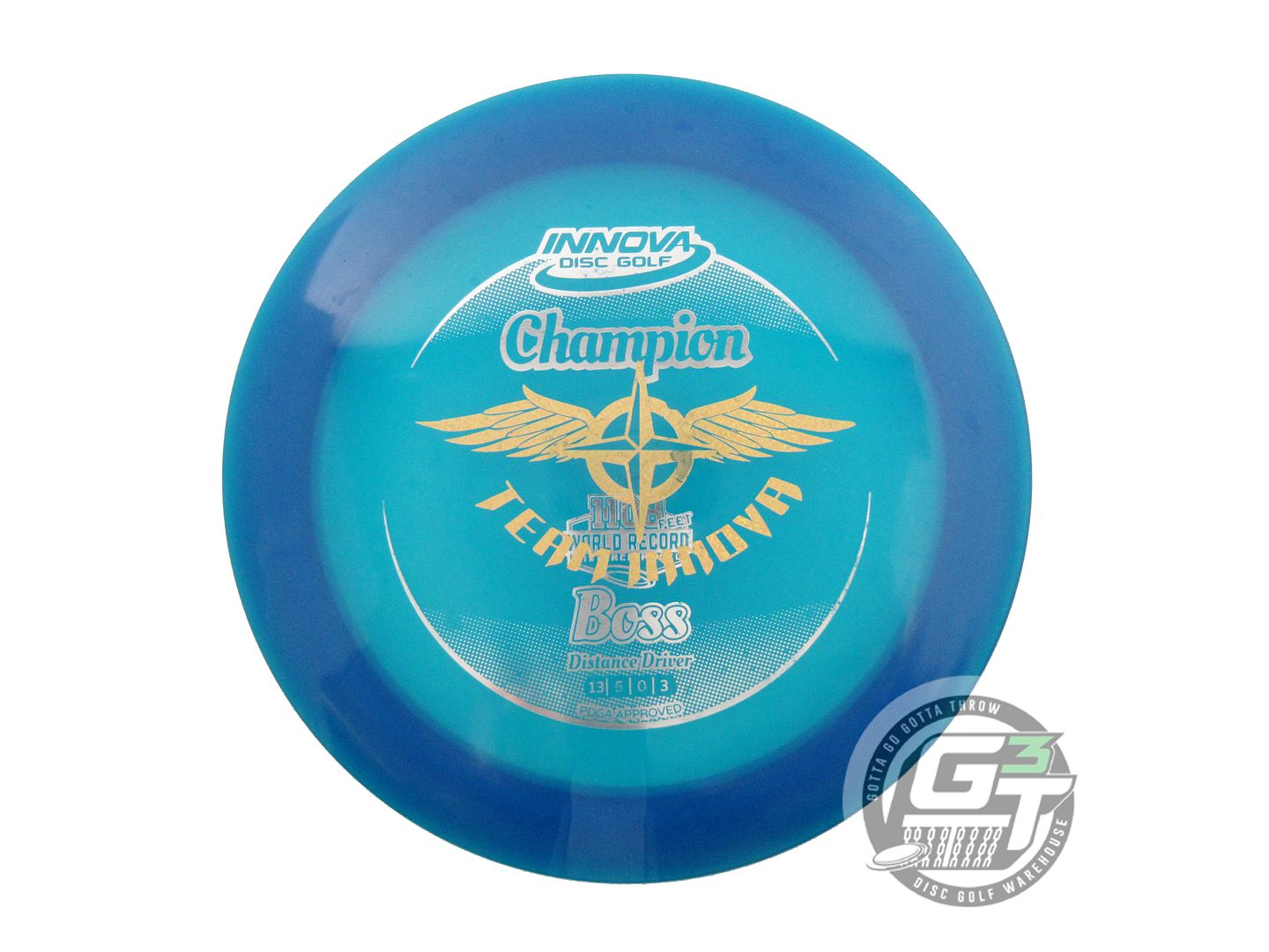 USED TEAM Innova Champion Boss 177g Blue Distance Driver Golf Disc