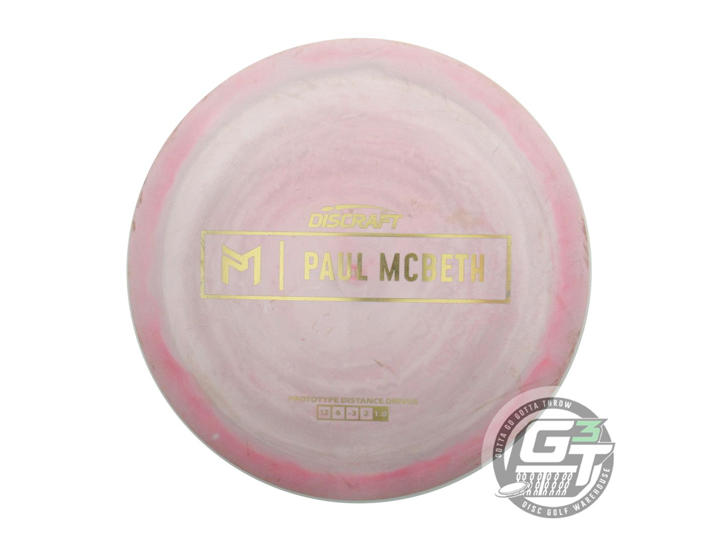 USED Discraft [McBETH] Proto ESP Hades 175g Pink-Lilac Driver Golf Disc