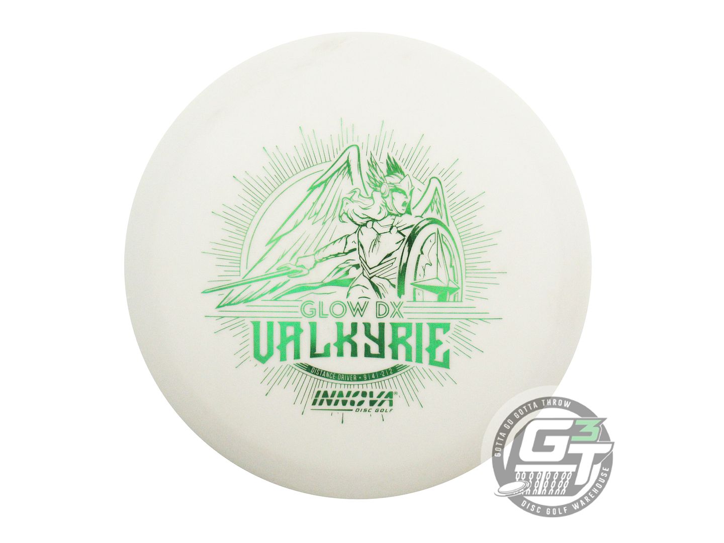 USED Innova DX Glow Valkyrie 170g Green Foil Distance Driver Golf Disc