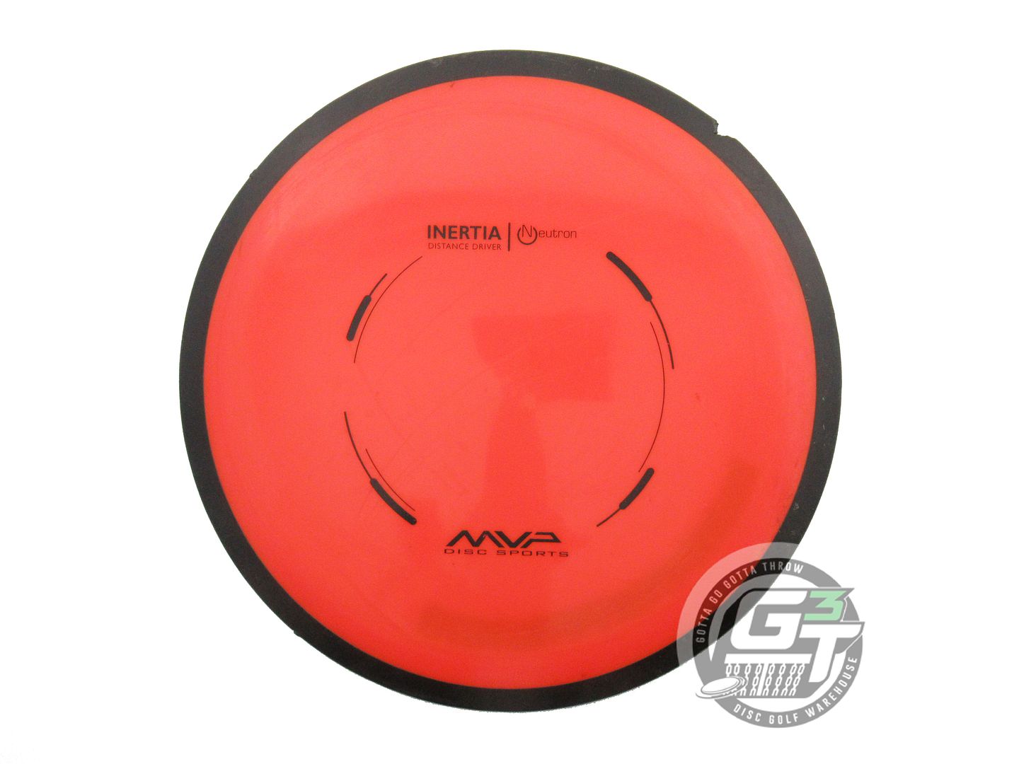 USED MVP Disc Sports Neutron Inertia 176g Orange PFN RIM GOUGE Driver Golf Disc