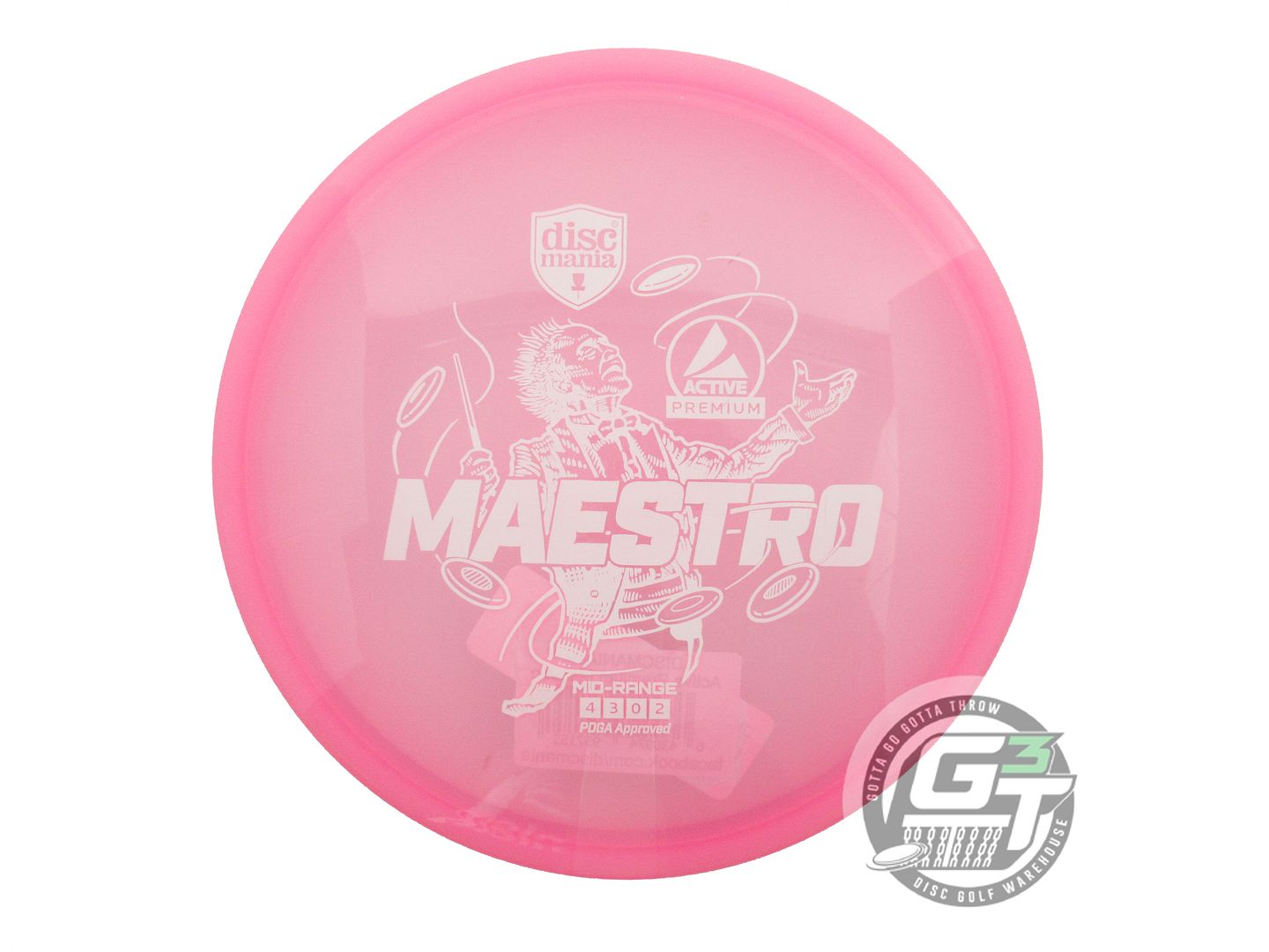 Discmania Active Premium Maestro Midrange Golf Disc (Individually Listed)
