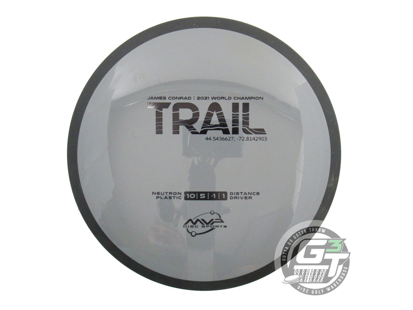 USED MVP Disc Sports Neutron Trail 172g Gray Distance Driver Golf Disc