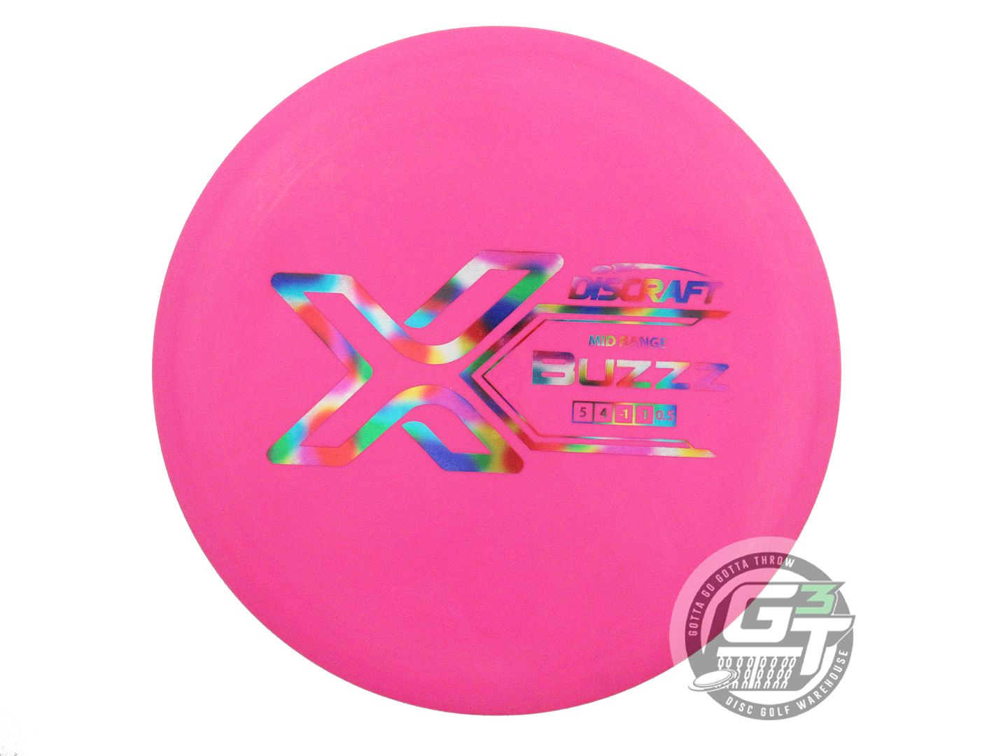 USED Discraft X Buzzz 177g Magenta Jellybean Foil Midrange Golf Disc