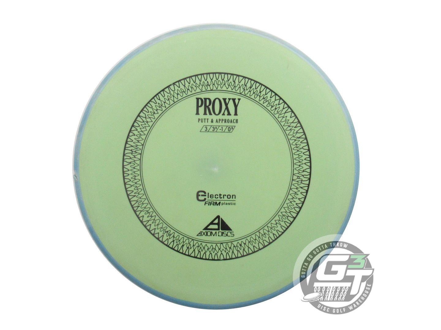 USED Axiom Discs Electron Firm Proxy 174g Olive Teal Rim Putter Golf Disc