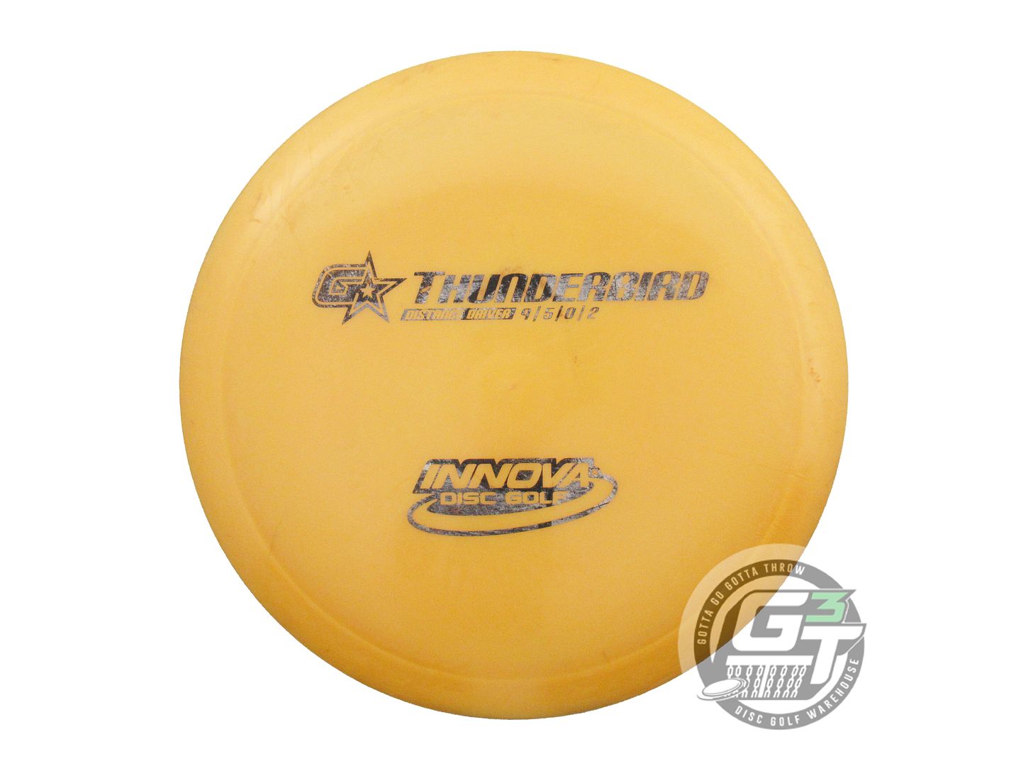 USED Innova GStar Thunderbird 168g Marigold Black Foil Distance Driver Golf Disc