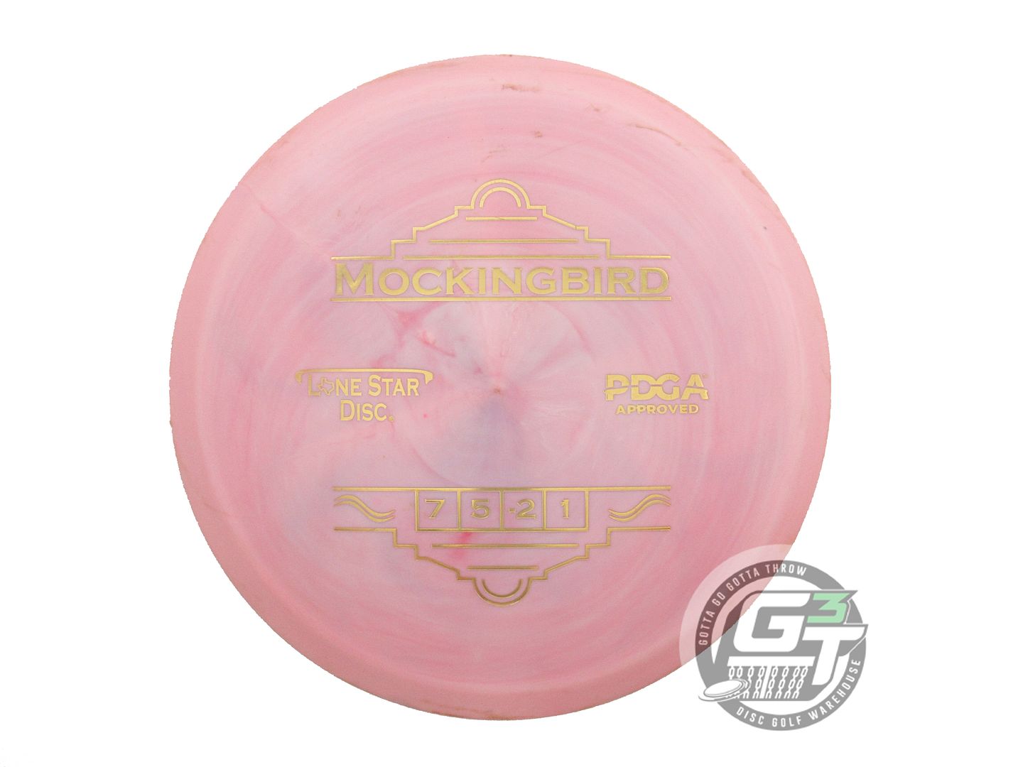 USED Lone Star Bravo Mockingbird 171g Pink Gold Foil Fairway Driver Golf Disc