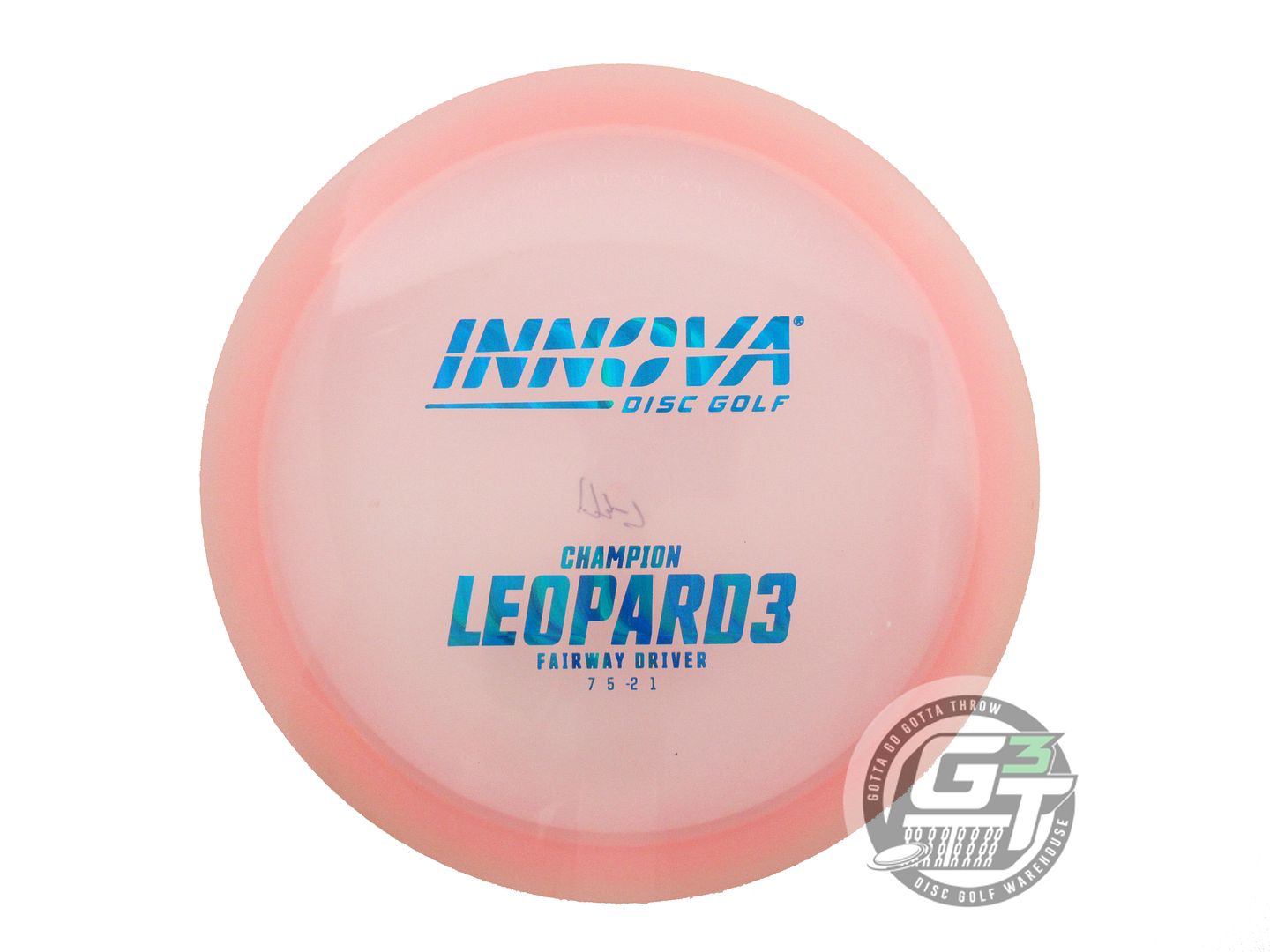NOS Innova Champion Leopard3 174g Lt. Pink Blue Foil Fairway Driver Golf Disc