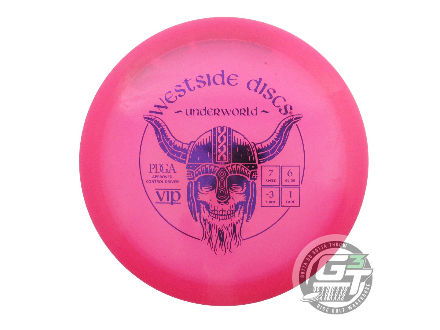 USED Westside Discs VIP Underworld 176g Pink Purple Foil Fairway Driver Disc