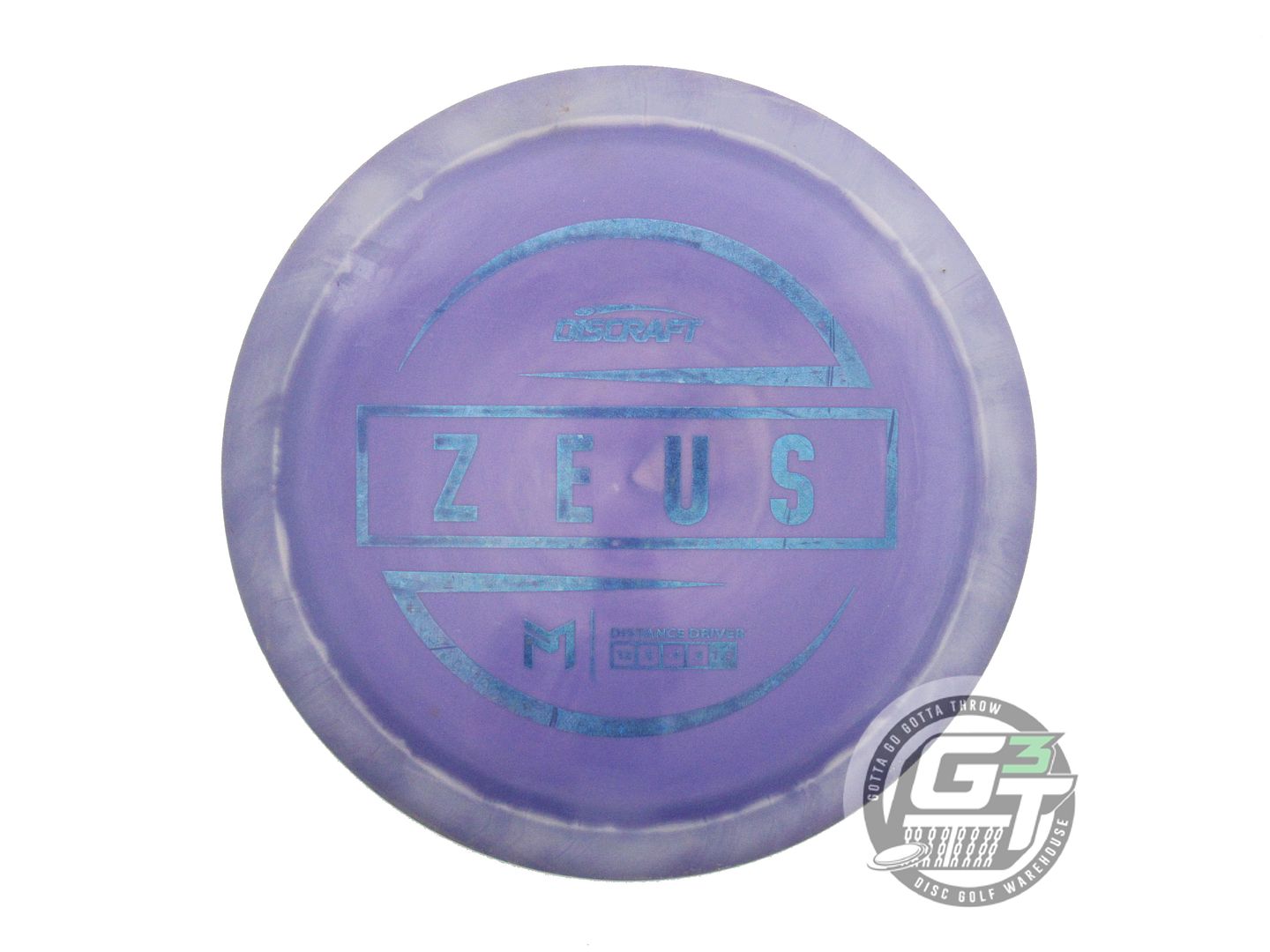 USED Discraft [McBETH] ESP Zeus 174g Purple Blue Star Foil Driver Golf Disc