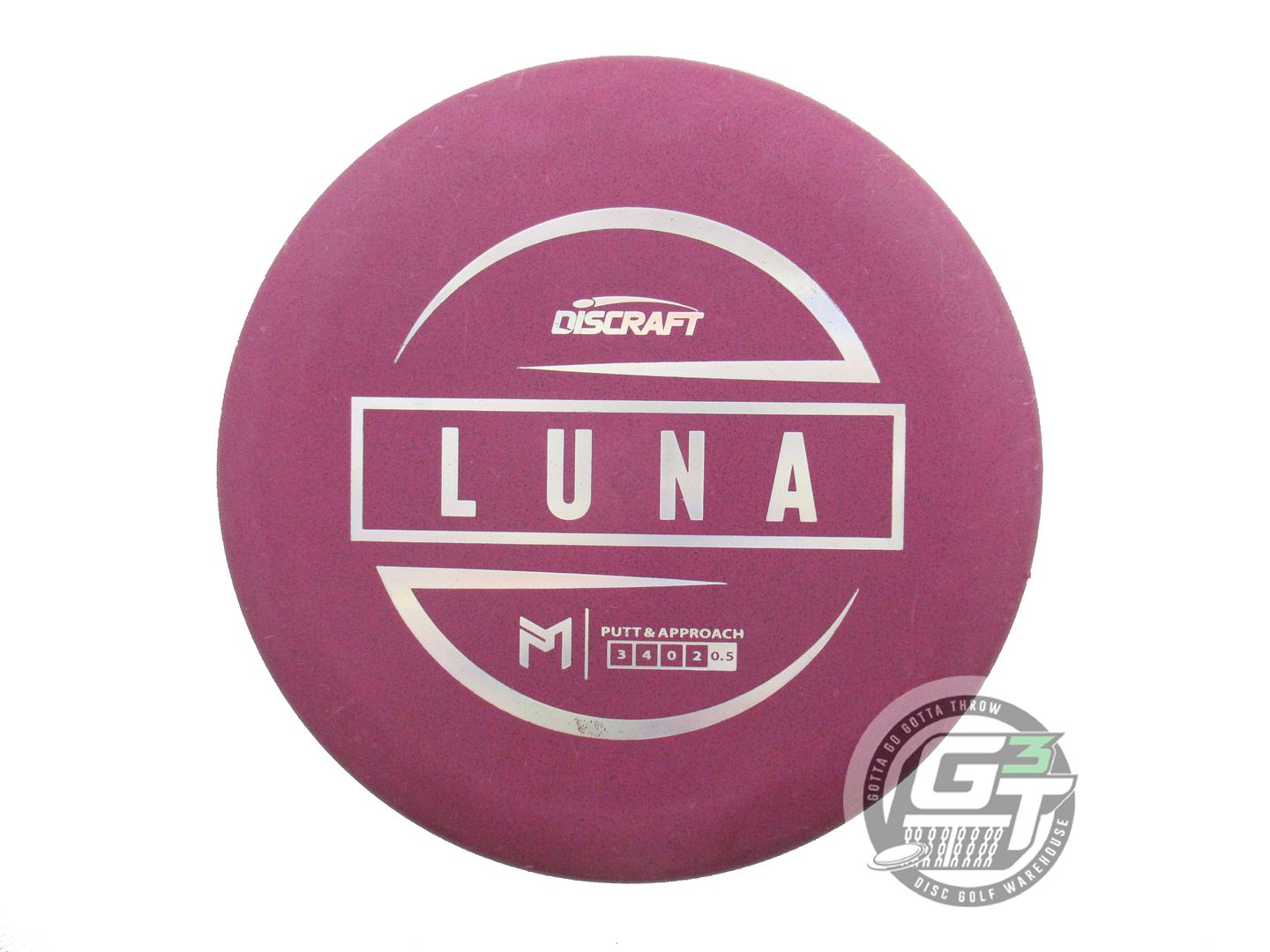 USED Discraft [McBETH] Jawbreaker Luna 168g Purple Silver Holo Putter Golf Disc