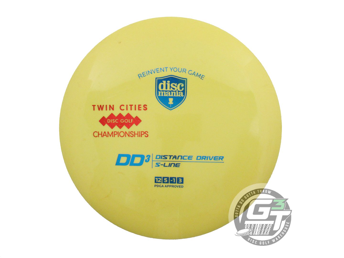 USED DiscMania S-Line DD3 175g Yellow Blue Foil Distance Driver Golf Disc