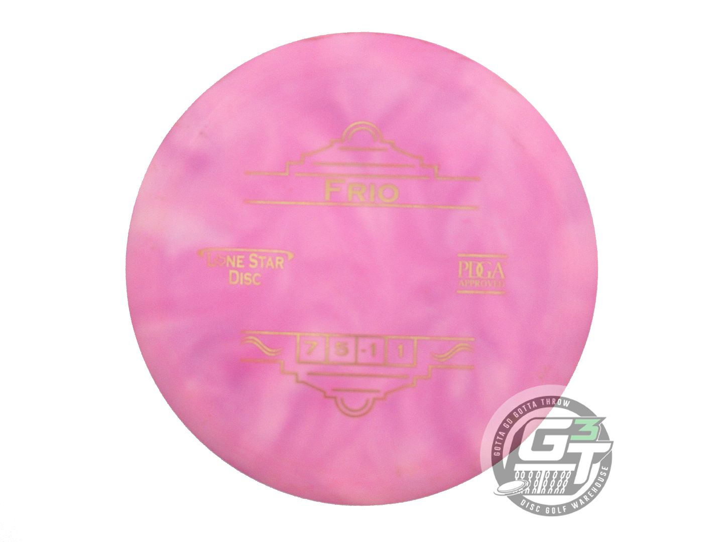 USED Lone Star Bravo Frio 175g White HOME DYED Fairway Driver Golf Disc