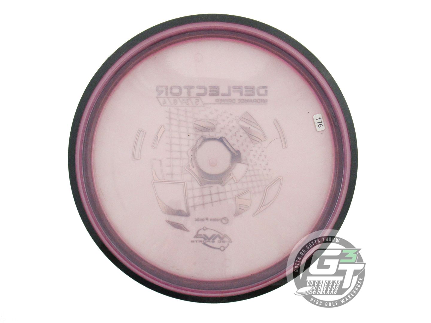 USED MVP Disc Sports Proton Deflector 176g Pink Midrange Golf Disc
