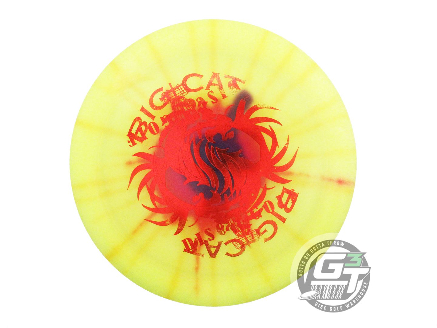 USED Innova X-OUT I-DYE Champion Destroyer 169g Yellow Burst Driver Golf Disc